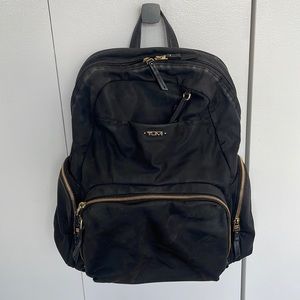 Tumi black backpack